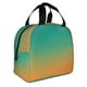 thumbnail image 2 of Easygdp Orange To Teal Gradient1 Bolsa Térmica Premium - Tela Oxford Impermeable, Gran Capacidad, Bolsillo Frontal, Unisex para Trabajo, Escuela, Actividades al Aire Libre y Picnics, 2 of 8