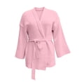 thumbnail image 7 of Vynhevius Women's Midi Length Cardigan Sweater Knit Solid Belted Waist Open Front Casual Long Sleeve Outerwear Tops, 7 of 7