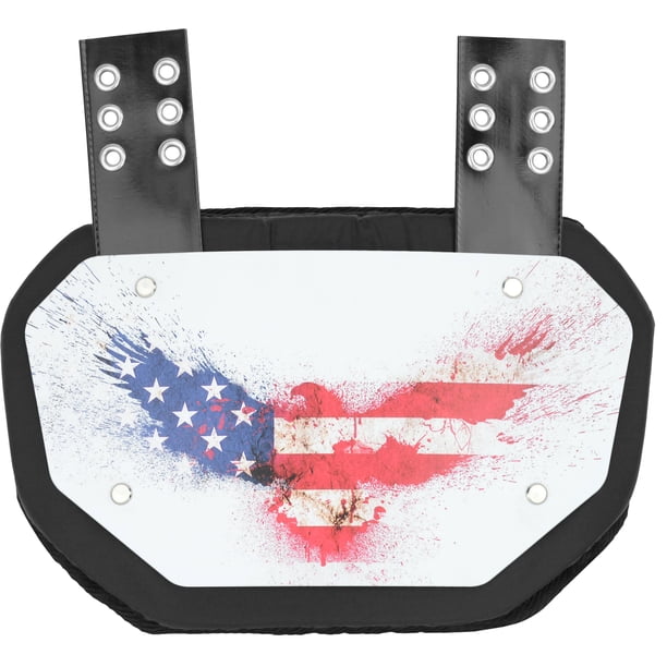 Sports Unlimited Red/White/Blue Eagle Football Back Plate for Shoulder Pads Universal Fit