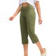 thumbnail image 4 of mfyjkho Pantalones Cortos Para Mujer, Pantalones Cortos Con Bolsillos Y Cintura Elástica Lisa, Pantalones Casuales Elásticos Y Elegantes Para Primavera Y Verano Para Mujer. Xl, 4 of 8