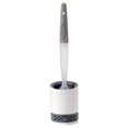 thumbnail image 1 of Juego de escobilla y soporte para inodoro, escobilla de silicona de limpieza profunda con mango largo, 1 of 6
