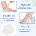 thumbnail image 3 of Protectores de talón de silicona: 4 unidades de prevención de ampollas de gel suave, taloneras y protectores de tobillo para aliviar la fascitis plantar, cómodos y duraderos, 3 of 5