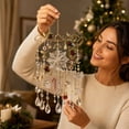 thumbnail image 2 of Wind Chime Acrylic Christmas Ornaments, 2D Flat Windchime with Snowflake for Front Door Window, Christmas in July Outdoor Garden Decor, 2 of 7