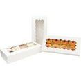 thumbnail image 4 of 25-Pack White Bakery Boxes with Windows: Ideal for Weddings, Birthdays, and Parties - 12x5.5x2.5 Inches Pastry Boxes for Cookies, Macarons, 4 of 5