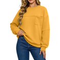 thumbnail image 4 of qafoshin Plus Size Sweatshirts for Women Oversized Pullover Long Sleeve Tops Crew Neck Basic Daily Tops, 4 of 6