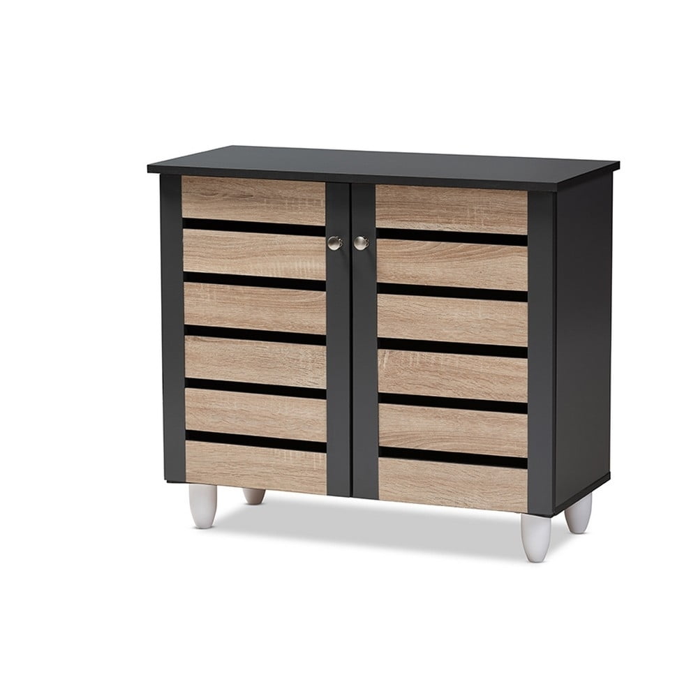 Baxton Studio Winda Modern and Contemporary Oak Brown Finished