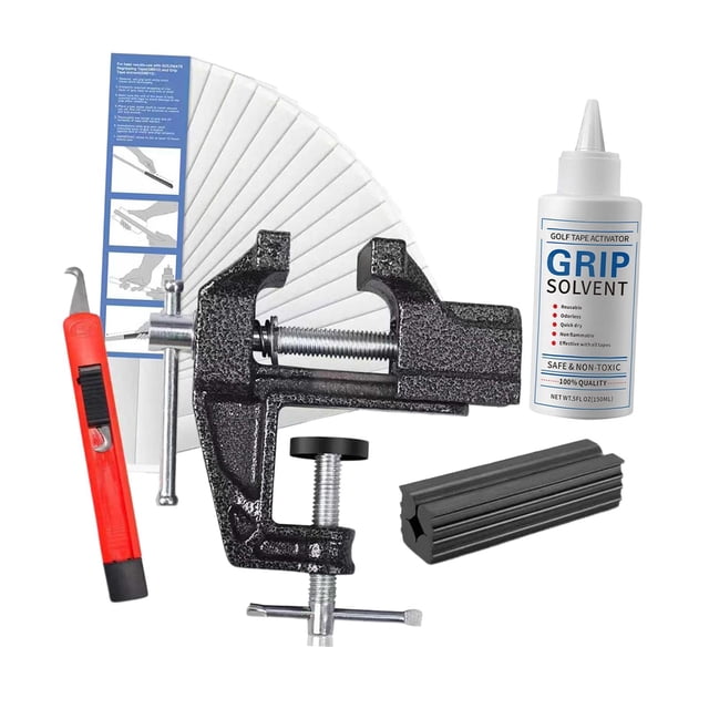 amagogo Complete Golf Grip Kit: Tape Removal Tool, Quick , Easy Installation And Repair, With Vise Clamp