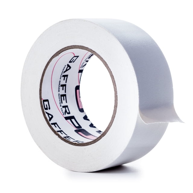 Cinta adhesiva Gaffer Power Premium Grade 5 cm x 27 m, color blanco, EE. UU.