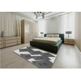 thumbnail image 4 of Ahgly Company Indoor Square Patterned Silver Gray Area Rugs, 8' Square, 4 of 6