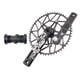 thumbnail image 4 of 130 BCD bicicleta de montaña ultraligera 170mm cigüeñal, aleación de aluminio MTB juego de manivela estrecha de una sola 5-garra soporte 54T Negro Macarena Brazo de manivela de bicicleta plegable, 4 of 8