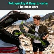 GOKEEP Electric Scooter for Adult, 1500W Peak Motor, 52V 20AH Battery, 11” Anti-Slip Off-Road Tires, Max 43mile, Foldable Escooter with NFC Smart Unlock&Turn Signals, Green