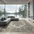 thumbnail image 2 of ODIKA 8'x10' Washable Area Rug Non-Shedding, Easy Care, Neutral Botanical Border Contemporary Beige Traditional Boho Refined Structured for King Size Bedroom Under Bed, Master Suite, 2 of 7