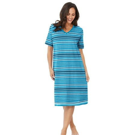 

Dreams & Co. Women s Plus Size Print Sleepshirt Nightgown