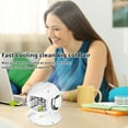thumbnail image 4 of Fwttom Cooling Fan - Quiet Small Water Cooling Desk Fan, 3 Speeds, Multi-Function Humidifier, Portable USB Fans That Blow Cold Air, Fan for Bedroom Home Office, 4 of 9