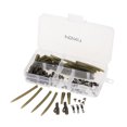 thumbnail image 1 of Lixada 100pcs Terminal Carp Fishing Tackle Safety Clips with Pins Tail Rubber Tubes Tangle Sleeves Quick Change, 1 of 7