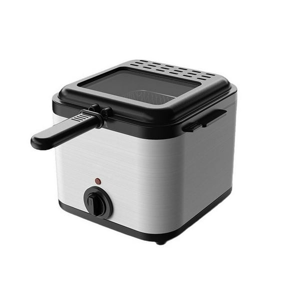 Beautynvta 2.5 L Capacity Electric Deep Fryer, Viewing Window and Odor Filter, Removable Frying Basket and Easy to Clean Stainless Steel Body for French Fries, Chicken Wing, Party Cooking