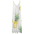 thumbnail image 4 of Lunarable Pineapple Design Sleeveless Dress Woman Fashion Long Dresses Women's Summer Suit Dress 2025, 4 of 7