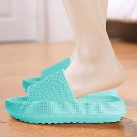 Slippers for Women and Men  Pillow House Slippers Shower Shoes Indoor Slides Bathroom Sandals  Ultimate Comfort  Lightweight  Thick Sole  Non-Slip  Easy to Clean