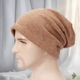 thumbnail image 3 of Eoperou Beanie Hat Knitted Baggy Slouchy Thickened Stretchy Keep Warm Solid Color Autumn Winter Women Men Couple Skull Cap for Ski, 3 of 8