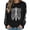 17#Black, variant on Oversized Halloween Sweatshirt Womens Crew Neck Casual Cute Printed Shirts Lightweight Loose Fit Long Sleeve Vintage Tops
