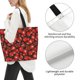 thumbnail image 3 of Balery Tomato Bolsa Tote Estilo Estético con Cremalleras, Bolsa de Hombro, Bolsa de Compras Grande y Plegable, 3 of 8
