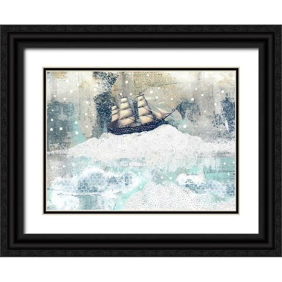 Ogren, Sarah 32x25 Black Ornate Wood Framed with Double Matting Museum Art Print Titled - Ship