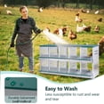 thumbnail image 4 of Chicken Nesting Boxes, 10 Hole Metal Chicken Egg Laying Box, Wall Mount Nesting Boxes for Hens/Ducks, Easy Egg Collection & Assembly, 4 of 6