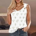 thumbnail image 2 of Levmjia Womens V Neck Sleeveless Tank Tops Summer Loose Fit Casual Blouse Soft Polyester Comfortable Fashion Tshirt for Daily Wear, 2 of 5