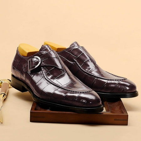 

kpoplk Mens Casual Dress Shoes Men s Leather Lined Dress Shoes Formal Business Shoes Classic Lace-up Oxfords()