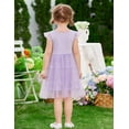 thumbnail image 4 of Oudiya Toddler Tutu Dress Little Girls Tulle Dresses Ruffle Tiered Swing Twirly Summer Sundress for Kids 2-6, 4 of 7
