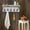 White, variant on HBCY Creations Rustic Wall Mounted Coat Rack Shelf - Wooden Country Style 24" Entryway Shelf with Hooks - Solid Pine Wood - For Entryway, Kitchen, Bathroom (White)