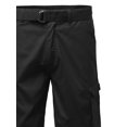 thumbnail image 3 of FashionOutfit Men's Basic Solid Detachable Dring Belted Cargo Shorts, 3 of 3