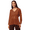 Brown, variant on Solid Cinched Waist Top, V-Neck Front Slit Buttoned Georgette Top