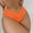 Orange, variant on Baqcunre Swim Pants, Women V Cut Bikini Bottom High Cut Bathing Suit Bottom Mid Swim Bottoms Swimsuit Hot Pink L