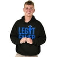 thumbnail image 3 of Legit Gamer Video Games Nerdy Geeky Hoodie Hooded Sweatshirt Men Brisco Brands M, 3 of 6