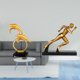 thumbnail image 2 of Escultura Abstracta Moderna De Delfín Para El Hogar, La Oficina, La Entrada, La Mesa, El Armario, La Chimenea, La Estantería, La Decoración Coleccionable Realista., 2 of 8