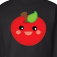 thumbnail image 3 of Inktastic Smiling Apple Adult Sweatshirt, 3 of 4
