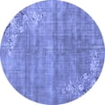 thumbnail image 1 of Ahgly Company Machine Washable Indoor Round Oriental Blue Asian Inspired Area Rugs, 8' Round, 1 of 4