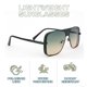 thumbnail image 3 of Gafas de sol modernas con montura redonda para mujer, gafas de sol modernas, hechas de PC, metal, plástico., 3 of 5