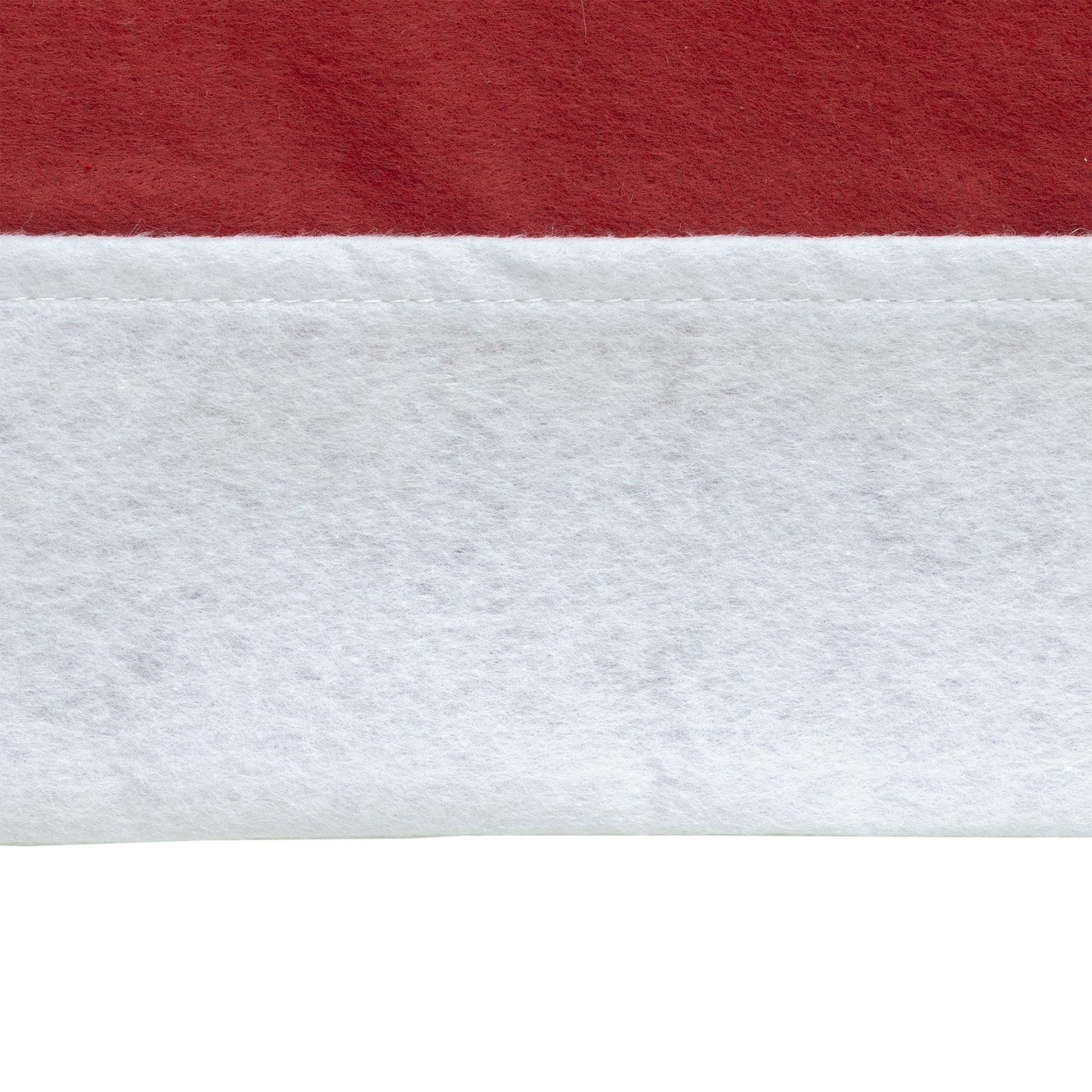 Large Felt Santa Hat, Red and White, 17", by Holiday Time