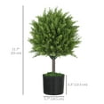 thumbnail image 3 of HOMCOM Set of 2 Decorative Artificial Plants, Fake Plants for Home, Green, 3 of 9