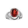 thumbnail image 1 of RYLOS Bague Solitaire Classique en Grenat - Pierre de Naissance Janvier, 1 of 7