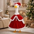 thumbnail image 6 of Holiday Porch Goose Outfit – Christmas Santa Costume for 23" Goose | Weatherproof Goose Clothes, Festive Lawn Decor for Garden Patio(L), 6 of 8