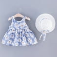 thumbnail image 2 of Classification de Produit Robes pour Filles / Imprimé de Titre de Produit Tenues pour Tout-Petits Robe Fleurie à Nœud avec Chapeau – Style à Bretelles Adorable Ensemble à Jupe pour Petites Filles sur la Plateforme Concurrentes, 2 of 7