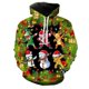 thumbnail image 3 of Sudadera con capucha y estampado 3D de Papá Noel y muñeco de nieve, novedad en sudaderas con capucha y gráfico navideño de Feliz Navidad, sudaderas con capucha unisex de invierno, 3 of 5