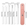 thumbnail image 3 of Xihbxyly Kit de Limpieza de Oídos, Herramientas Portátiles de Acero Inoxidable para La Eliminación de Cerumen, Diseño Seguro de Punta Helicoidal, Fácil de Limpiar y Usar, Ideal para Viajes Familiares, 3 of 7