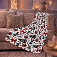 thumbnail image 6 of Spirited Cheerleader Silhouette, Playful Artistic Scene, Warm Flannel Blanket for Living Room and Bedroom with Detailed Artwork, Art Lovers Housewarming Gift, Artistic Home Decor, 6 of 9