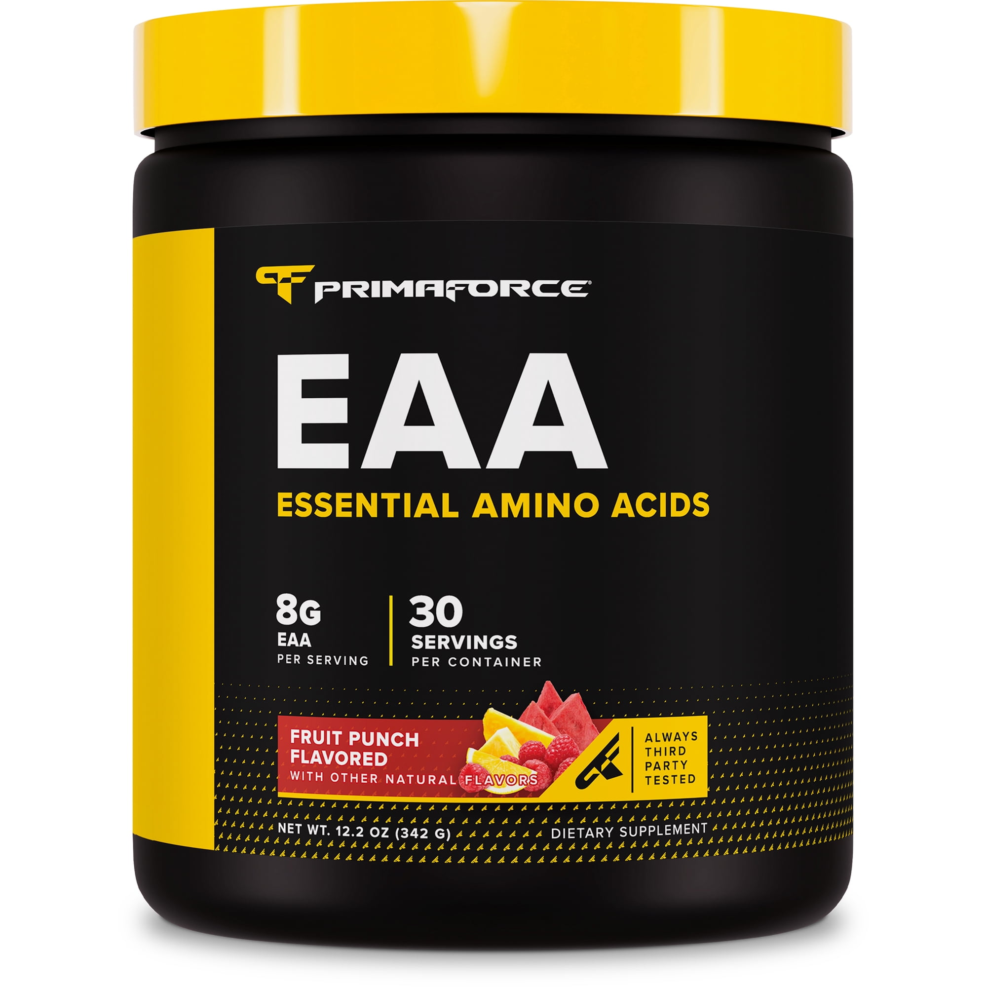 PrimaForce EAA Powder (30 Servings, Fruit Punch) | Essential Amino Acids for Pre/Intra Workout and Recovery - Non-GMO, Gluten Free