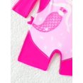 thumbnail image 3 of Baby Girl Long Sleeve Mermaid Decor One-Piece Swimsuit, Cute Sun-Protective Beachwear For Summer, 3 of 4