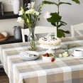 thumbnail image 2 of DII Stone Multi-Color Check Cotton Tablecloth 60x84, 2 of 3